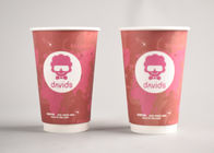 Red Custom Printed Disposable Coffee Cups To Go For Office / Home