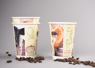 Branding Double Walled Disposable Coffee Cups For Bakeries , Heat Insulation