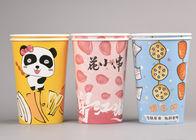To Go Paper Popcorn Buckets / Boxes , Cute Disposable Popcorn Containers