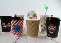 중국 두 배 벽 종이 마시는 컵 커피 처분할 수 있는 컵 290ml 420ml 480ml 회사