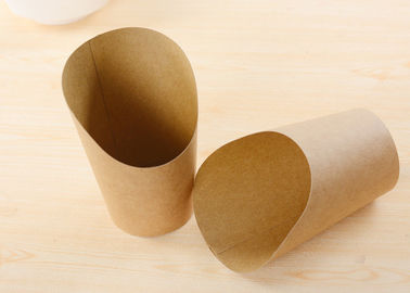 윤활제 저항하는 크래프트 종이 감자 튀김 컵, 간이 식품 칩 국자 상자