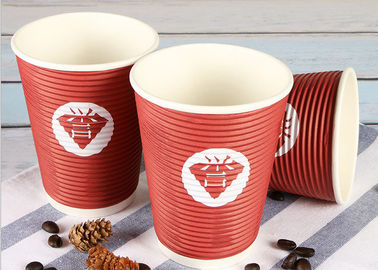 테이크아웃 생태 친절한 커피 잔, 빨간 처분할 수 있는 뜨거운 음료 컵