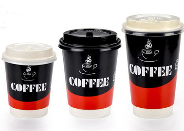 중국 다방 상점, 뚜껑을 가진 테이크아웃 커피 잔을 위한 2개의 벽 종이 마시는 컵 공장