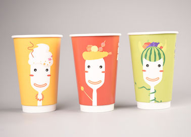 중국 현대 디자인 주문 서류상 커피 잔 열 절연제, 인쇄된 종이컵 공장